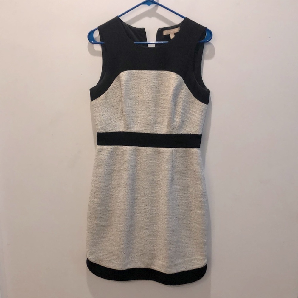 Banana Republic tweed and crepe dress, size 6.